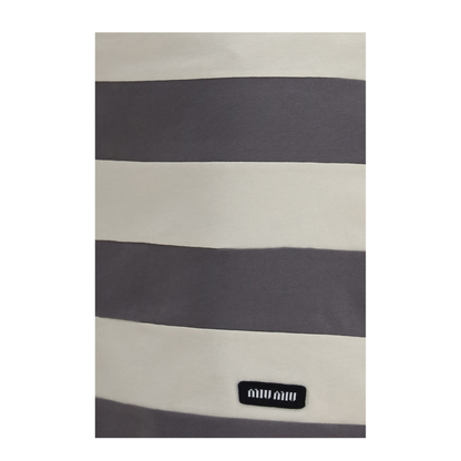 MAYFEYR - Miu Miu - Striped Cotton Mini Skirt - MJD235SOOO195L