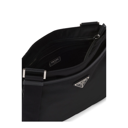 Re-Nylon Saffiano Shoulder Bag - Black