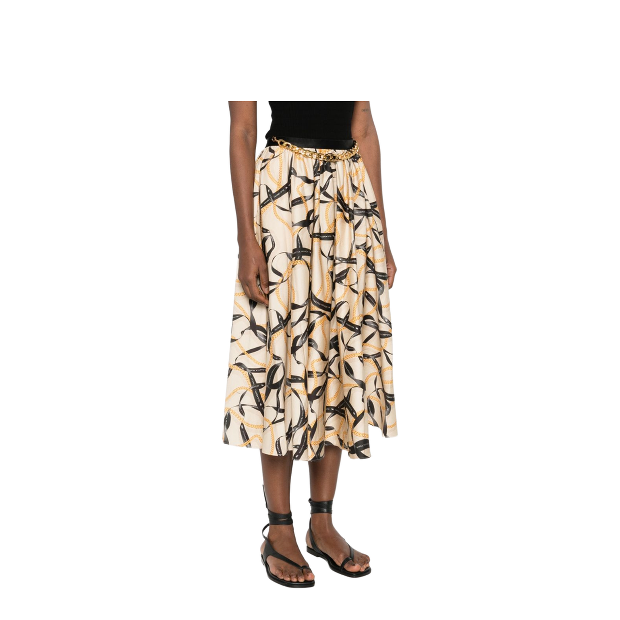 MAYFEYR - Elisabetta Franchi - Skirts Beige - GO15161E2045