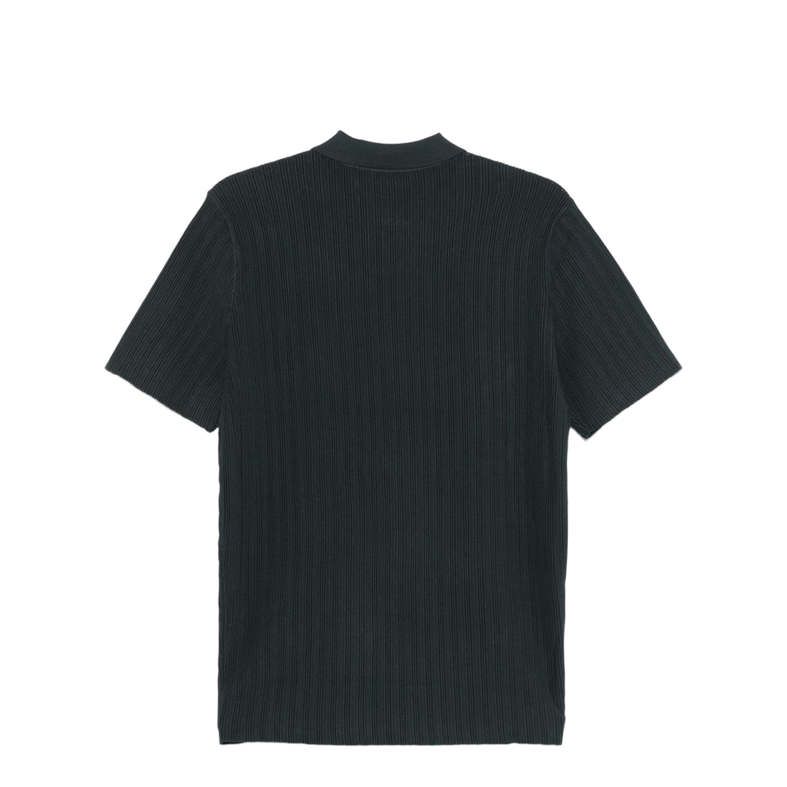 Icon Vertical Ottoman-Stitch Viscose Polo-Neck Jumper