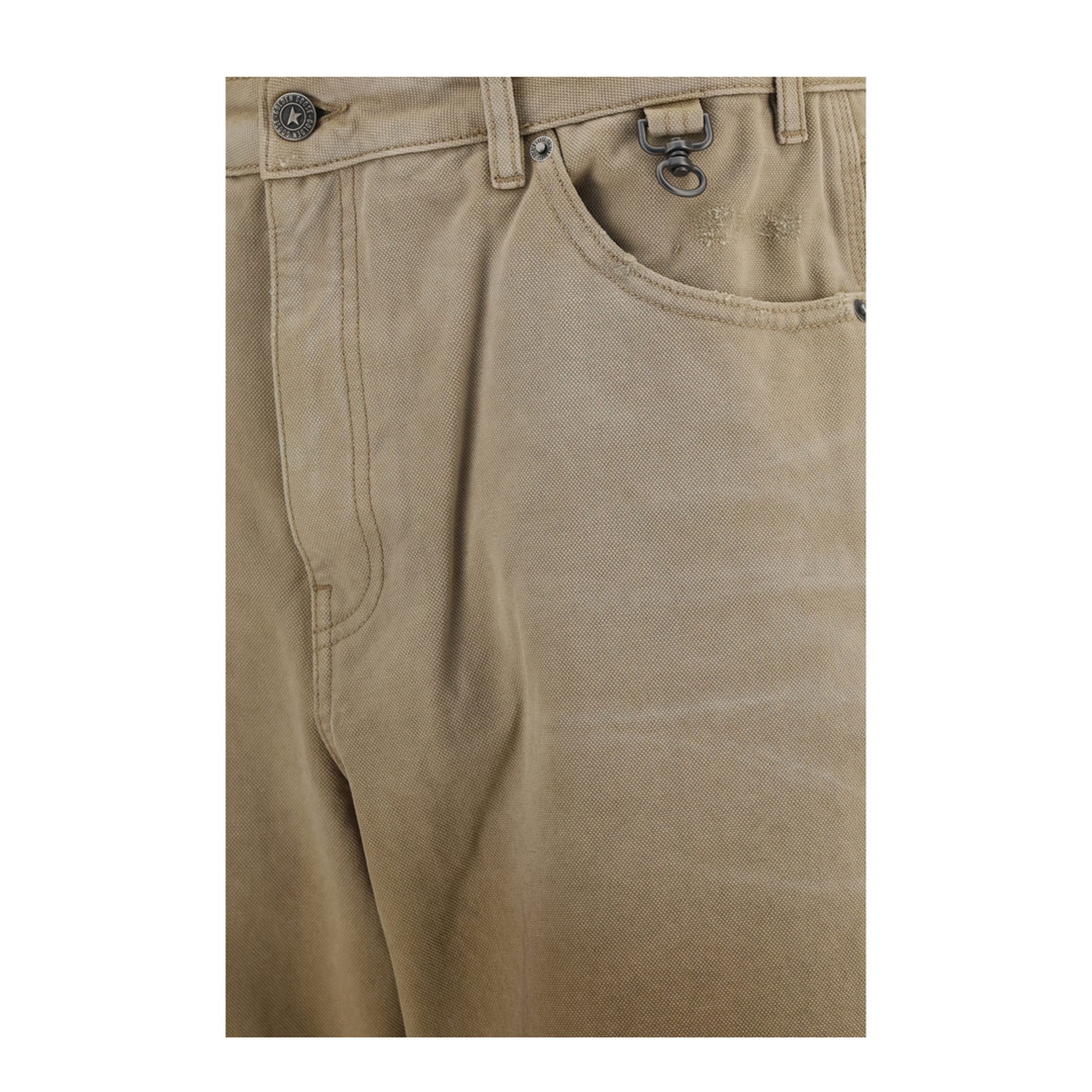 MAYFEYR - Golden Goose - Cotton Pants With Check Detail - GMP02748P002656