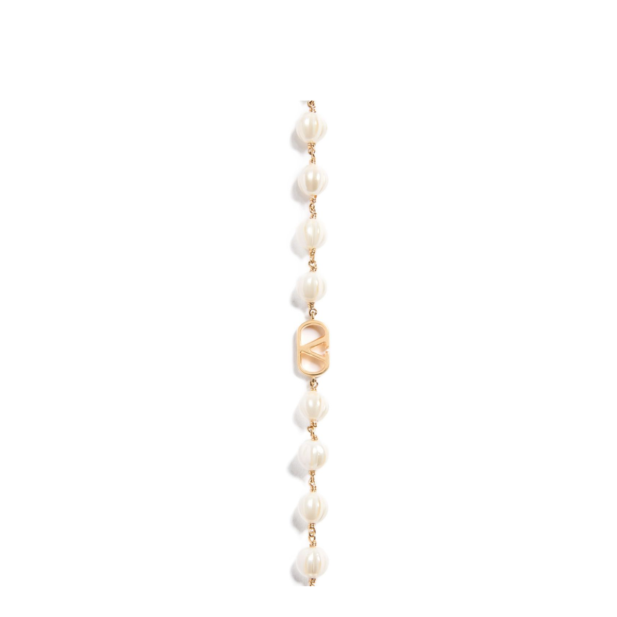 MAYFEYR - Valentino - Gold Tone Glass Beads Vlogo Charm - WJ0CD0UXMR5G