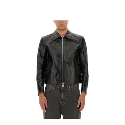 MAYFEYR - Our Legacy - Mini Leather Jacket - M4239MTDTOPDYEDBLACKLEATHER