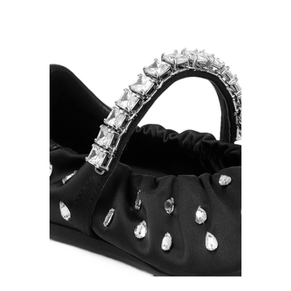 MAYFEYR - Jimmy Choo - Flat Shoes Black - JADEBALLERINAQEPBLACK/CRYSTAL