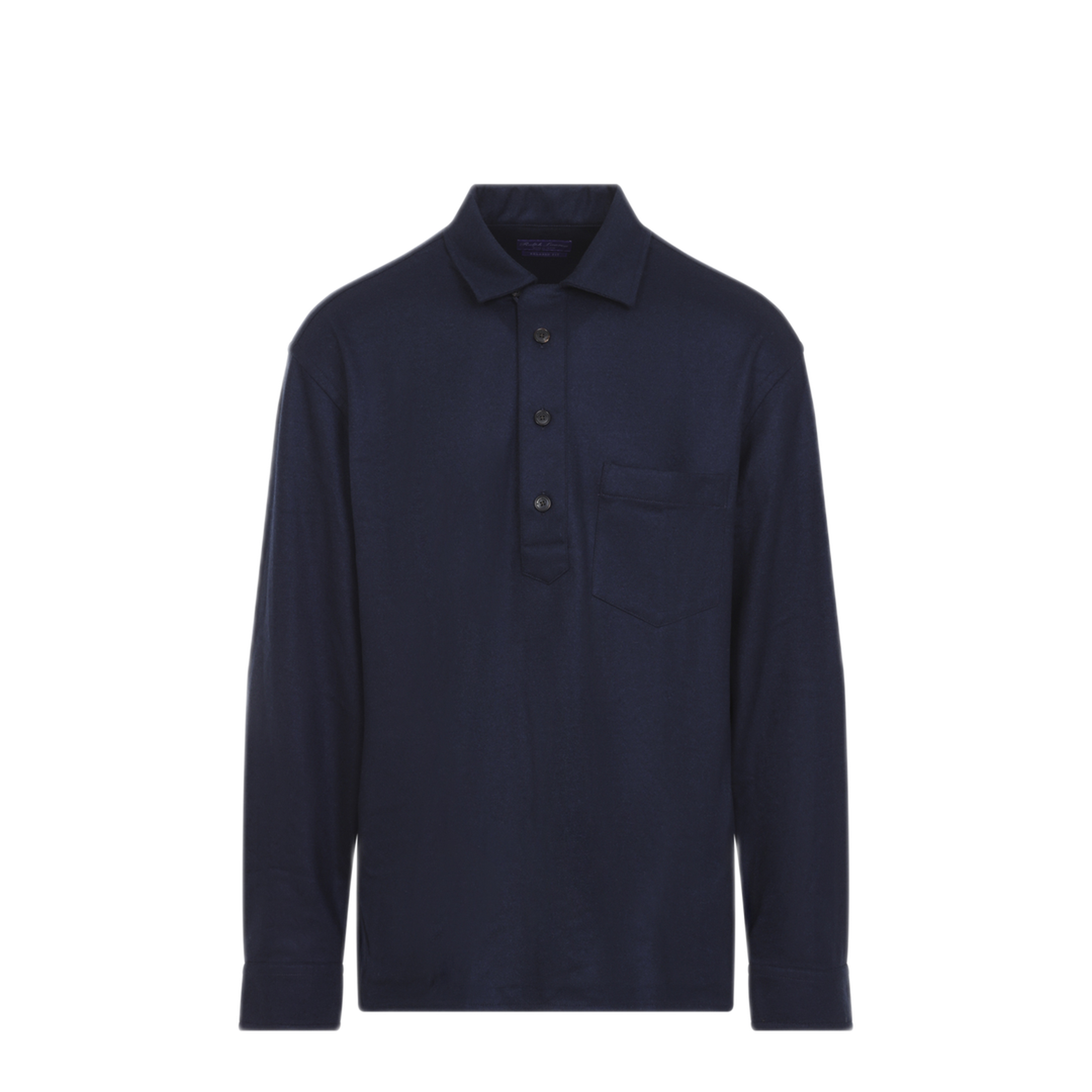 MAYFEYR - RALPH LAUREN PURPLE LABEL - Navy Cashmere Sport Shirt - 790P22480001NAVY
