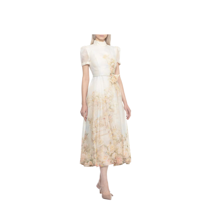 Net Sustain Matchmaker Tiered Floral-Print Dress