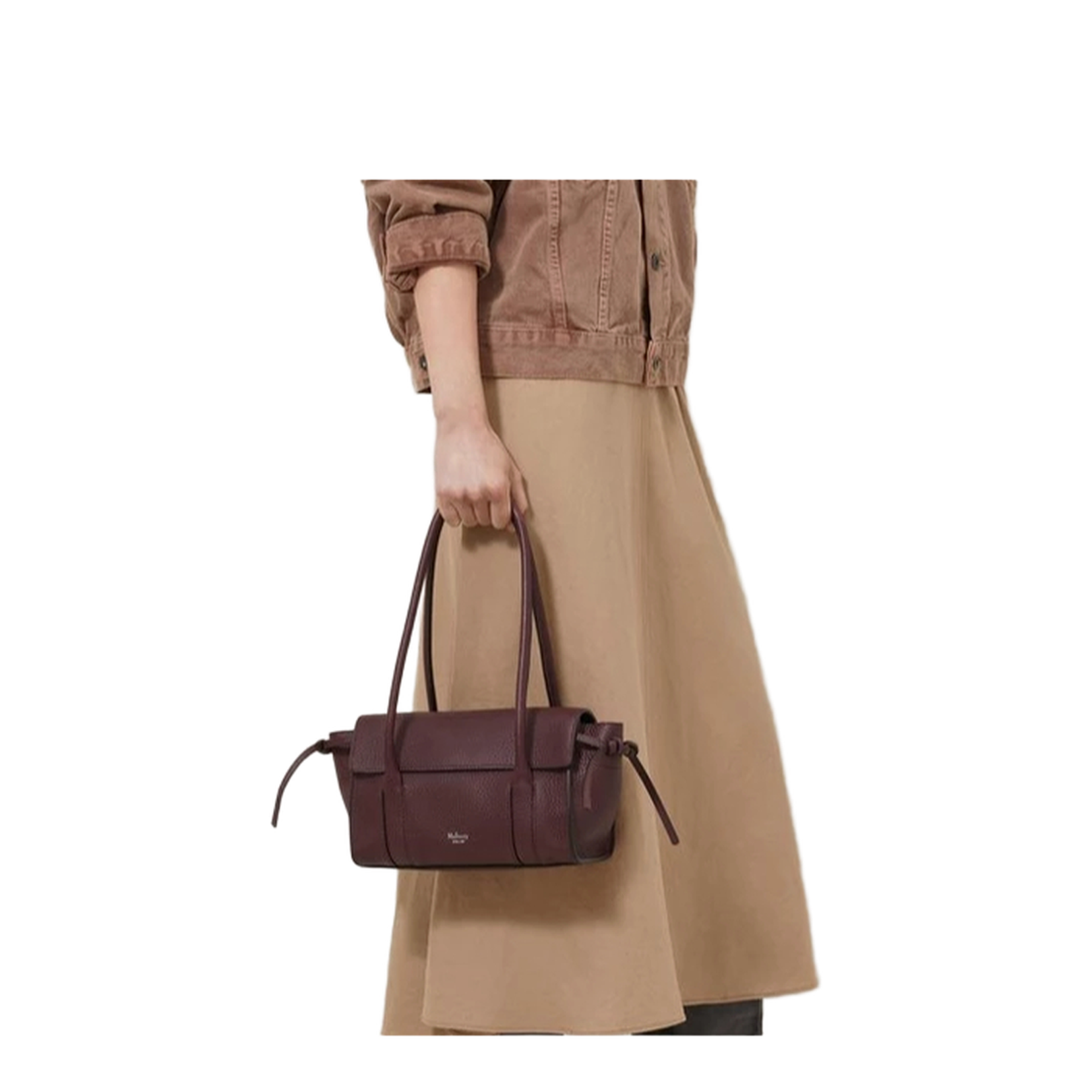 Leather Shoulder Bag With Logo