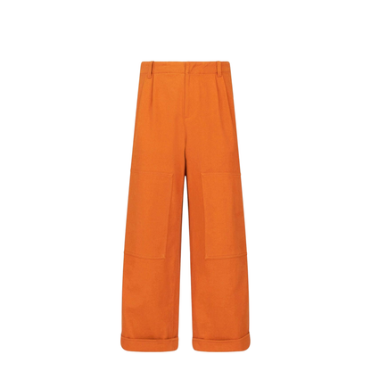 Wide-Leg Long-Length Trousers