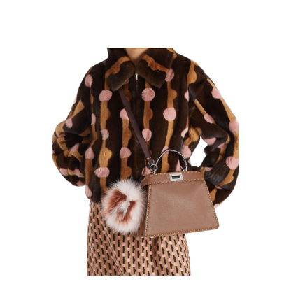 Peekaboo ISeeU Small Cuoio Romano Leather Brown