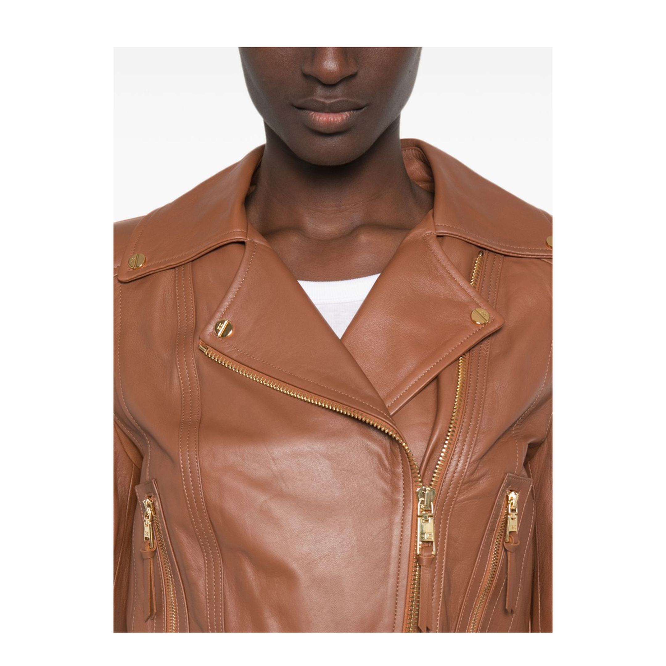 MAYFEYR - Elisabetta Franchi - Jackets Brown - GD01Z66E2FK3