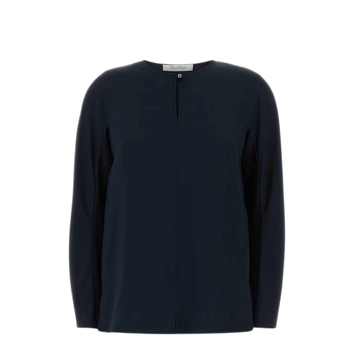 MAYFEYR - Max Mara - Midnight Blue Stretch Silk Mitico Blouse - 2611191018600017