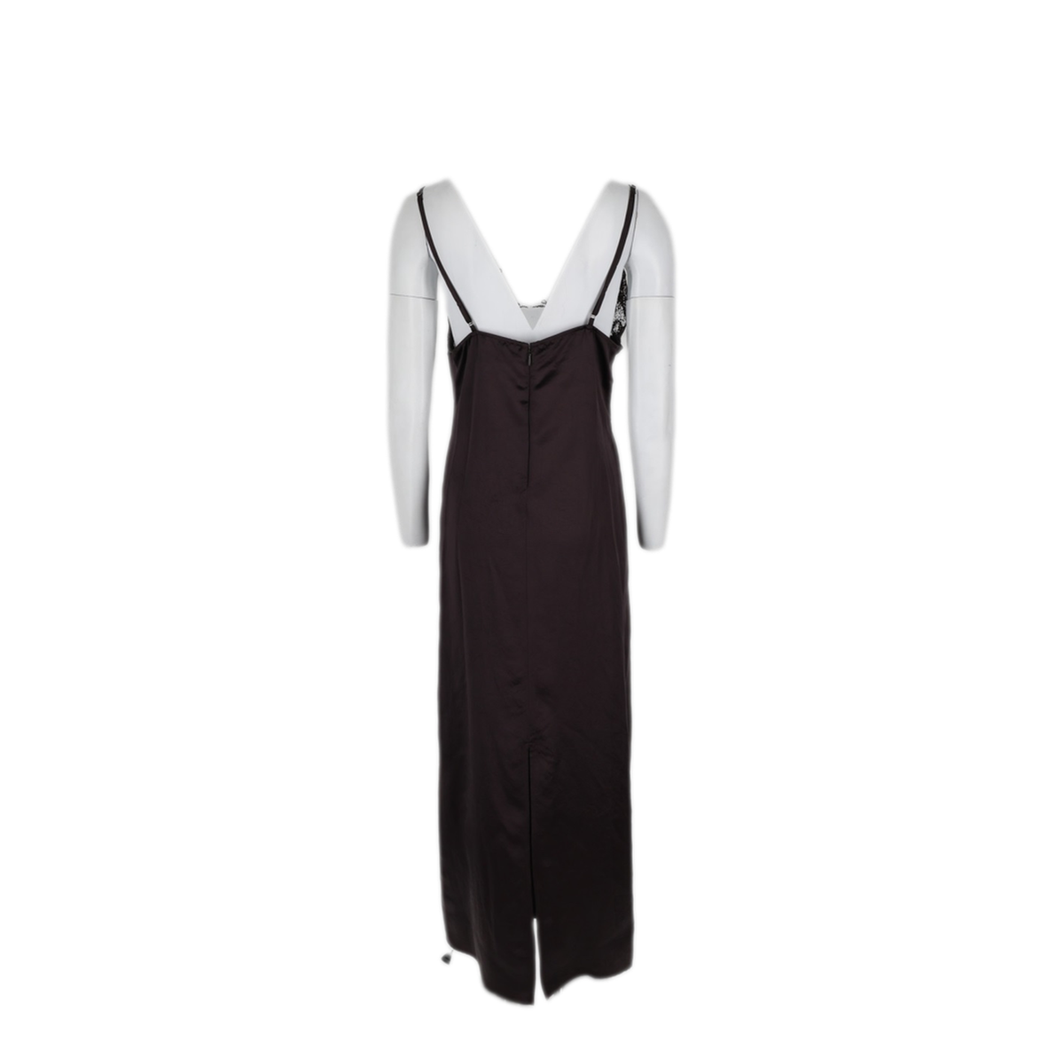 MAYFEYR - Alysi - Satin Dress With Lace Insert - 166307A6034CACAO