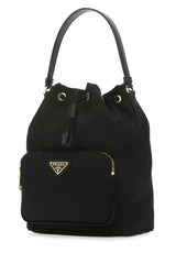 Small Bucket Bag, Gold Hardware