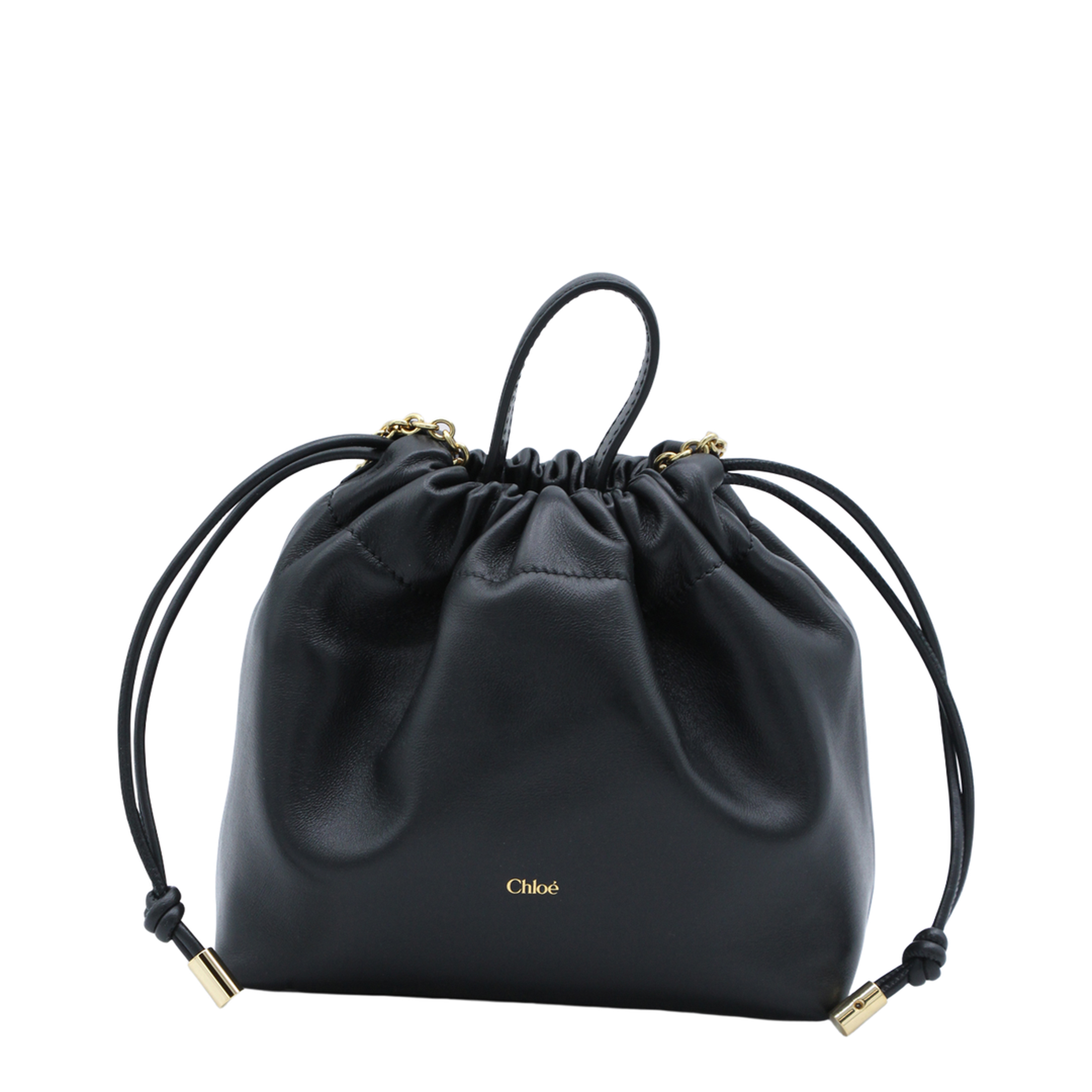 Icons Mini Lambskin Shoulder Bag - Black