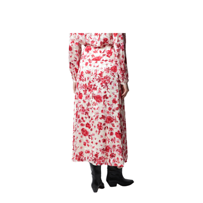 MAYFEYR - Isabel Marant - Hilza Skirt In Printed Silk Dévoré Georgette - JU0551FAD3J14IECPK