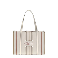 Woody Loop Canvas Tote - Nude