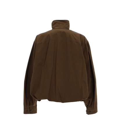 Pleated Bomber Jacket