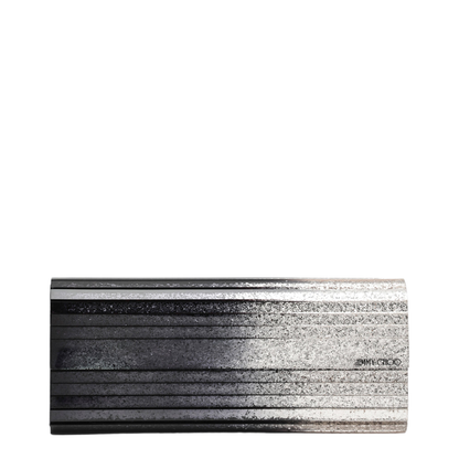 MAYFEYR - Jimmy Choo - Black Champagne Sweetie Dégradé Glitter Fabric Clutch - SWEETIEDGA000058