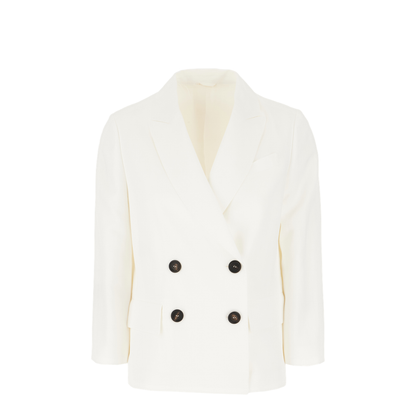 Ivory Jersey Blazer