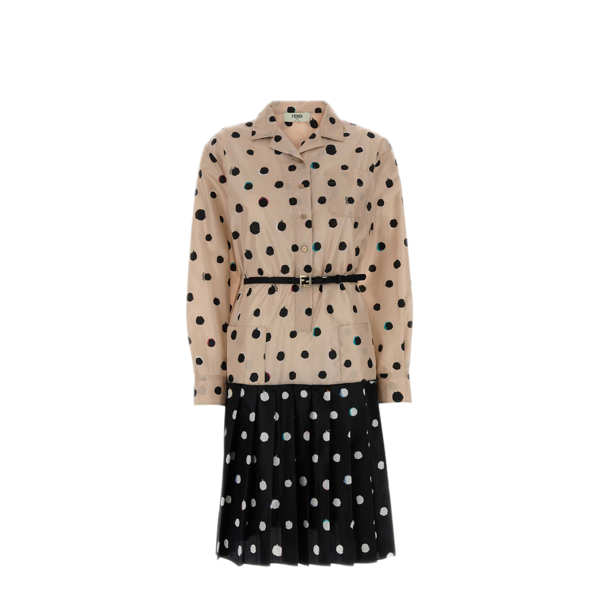 MAYFEYR - Fendi - Printed Silk Dress - FDD492AVJQF1UKB