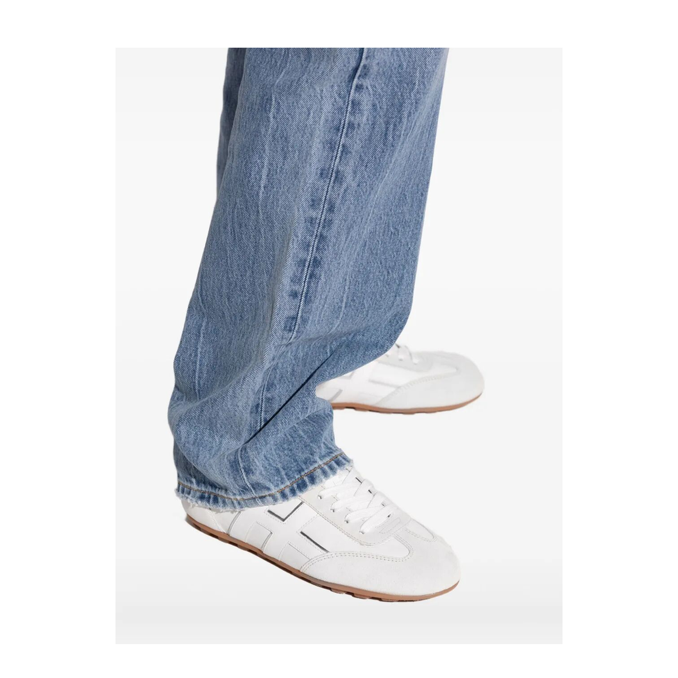 MAYFEYR - Hogan - Olympia Nappa Leather And Suede Sneakers - HXW6930FX20UNI