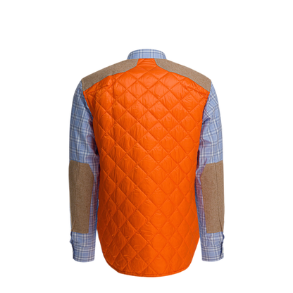 MAYFEYR -  - Check Shirt With Quilted Inserts - WPB012W251SAXNVWHXOR