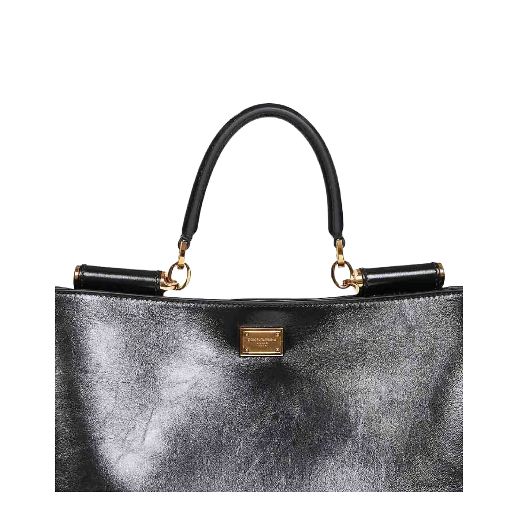 Vittoria Medium Calfskin Handbag - Black