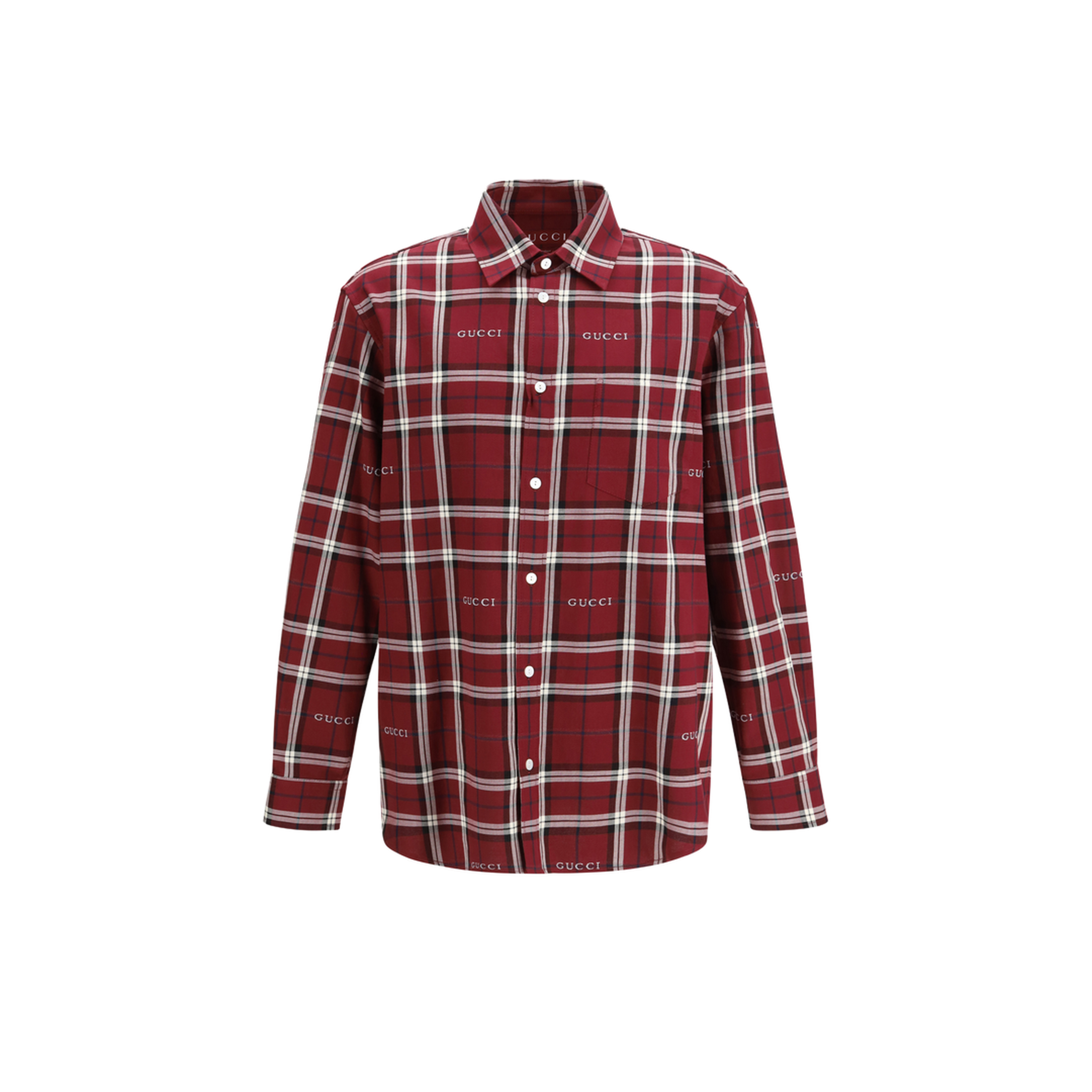 MAYFEYR - Gucci - Multicolour Tartan Cotton Jacquard Shirt - 852895ZAUAC