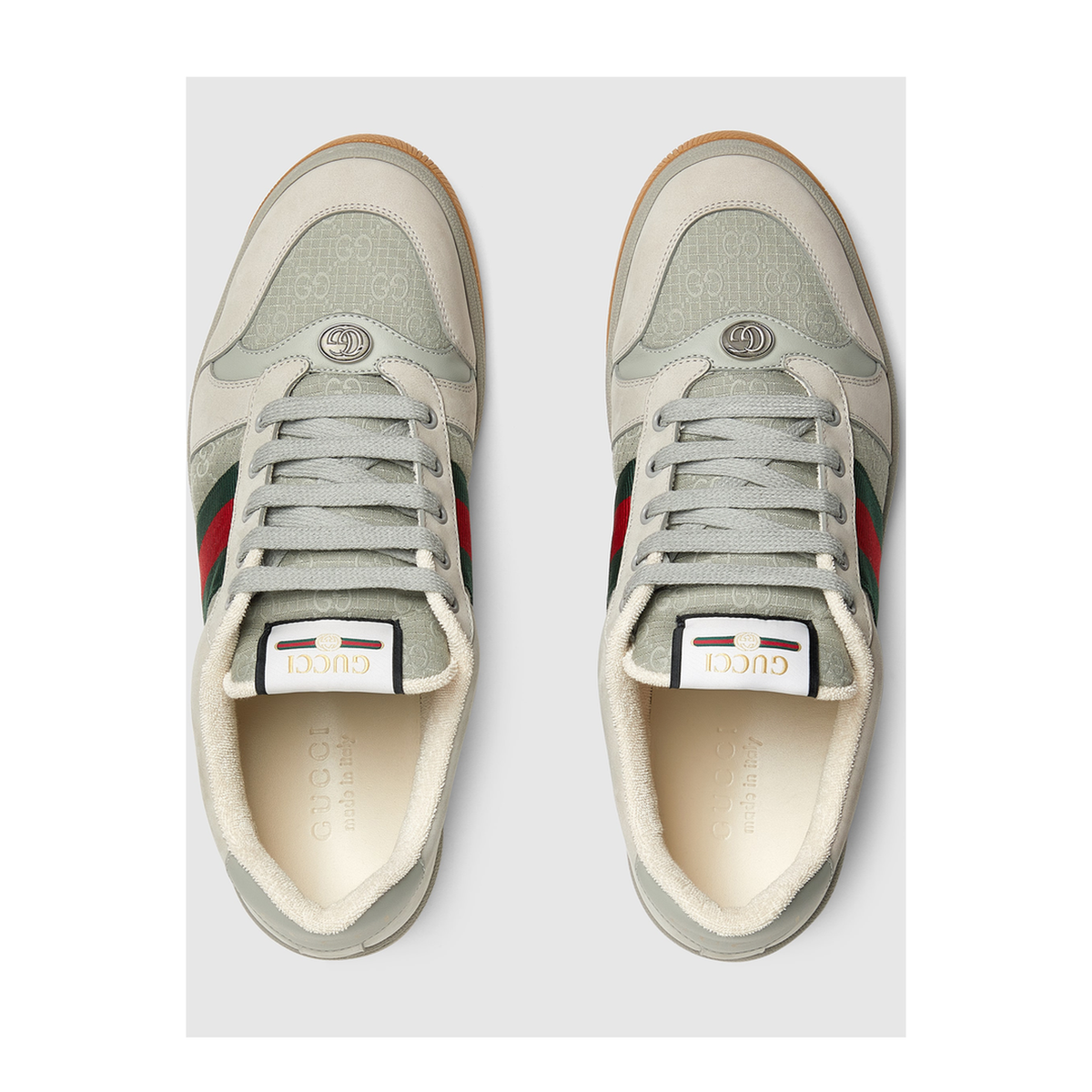 MAYFEYR - Gucci - Sneakers With Grey Gg Fabric - 576223FAD941741