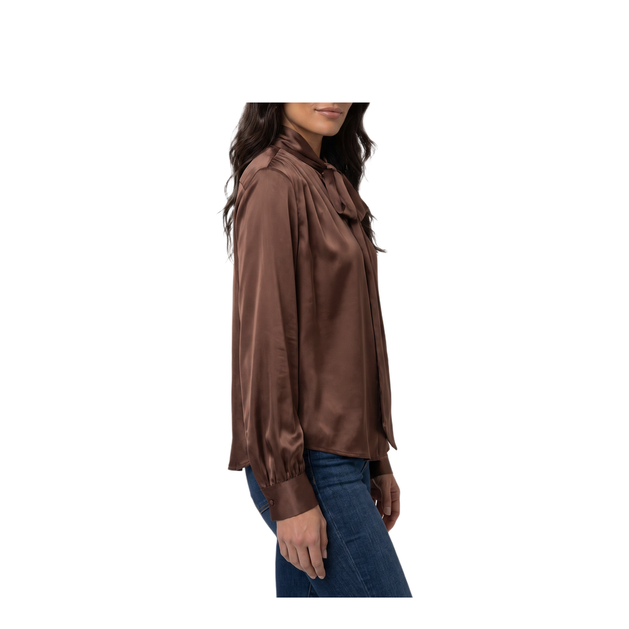 MAYFEYR - Federica Tosi - Silk Blend Shirt With Bow - 3110730469