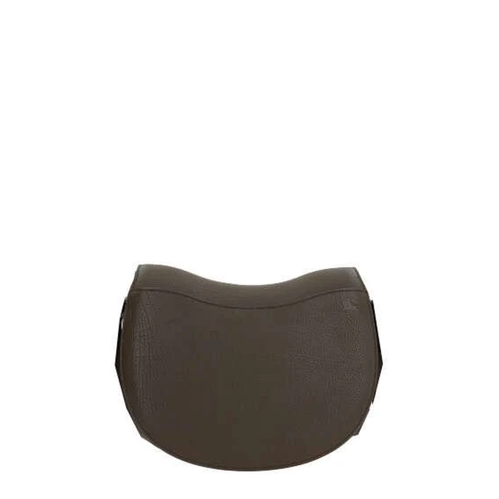 Military Green Grained Leather Crossbody Bag