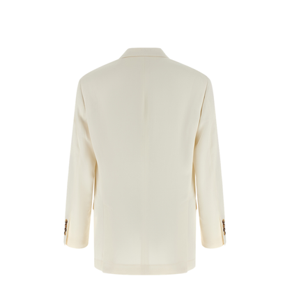 Linen Silk Blazer Beige