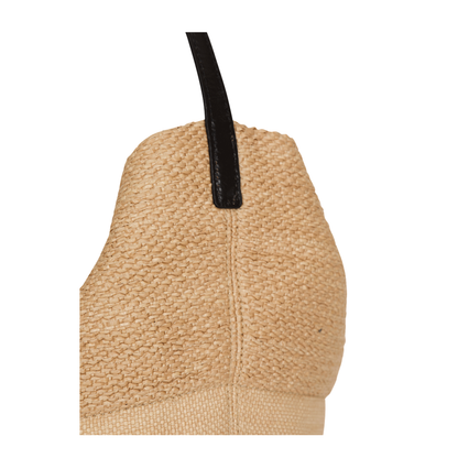Track Raffia Tote Bag