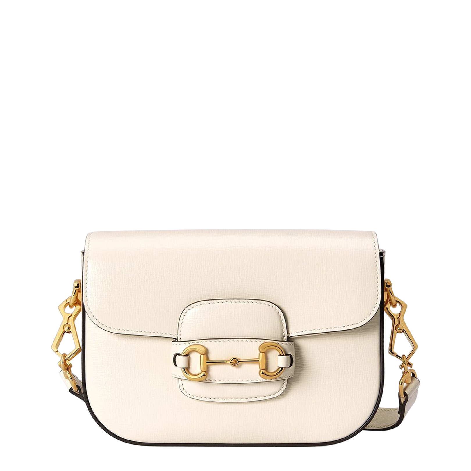 Horsebit 1955 Small Canvas Shoulder Bag - Cream