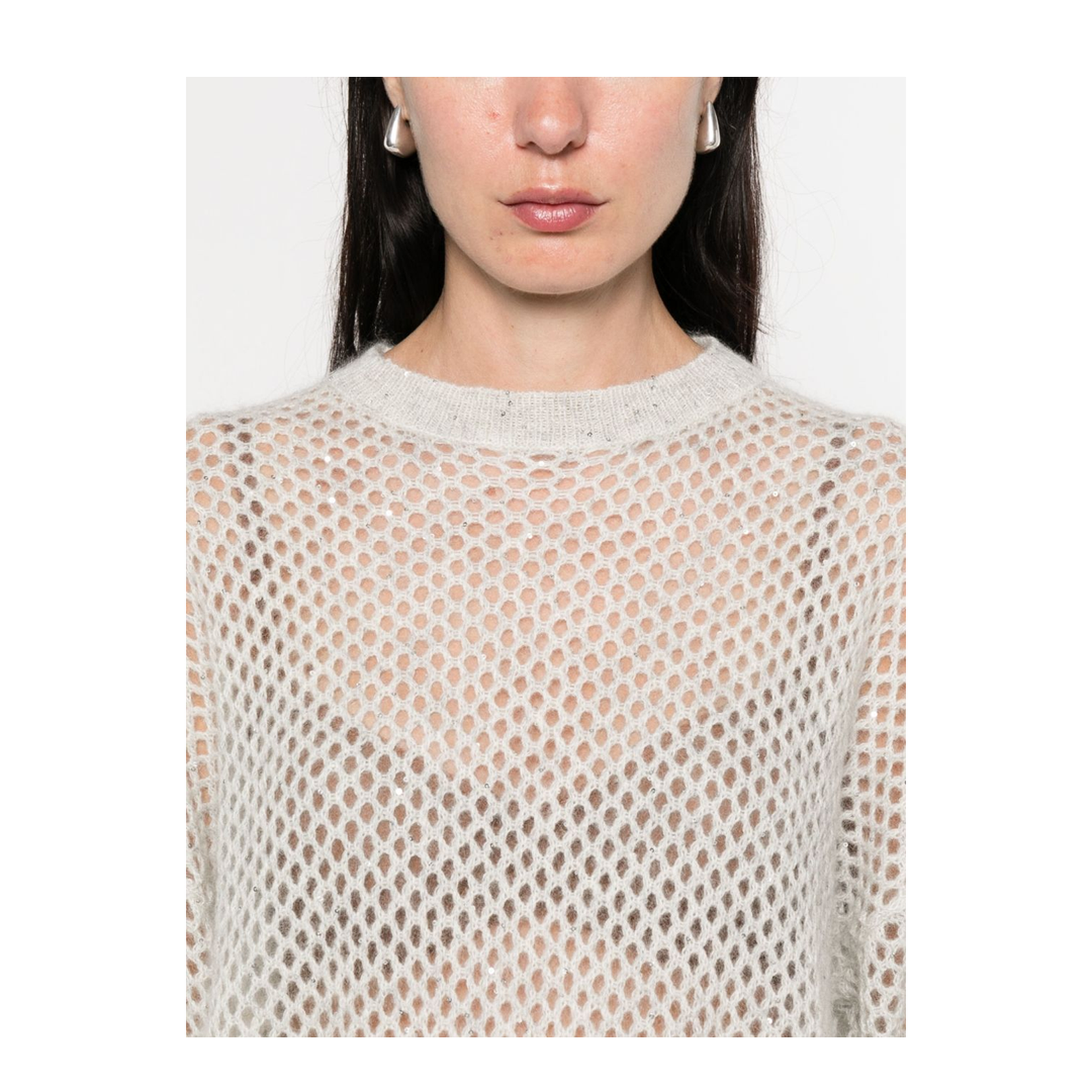 Wool Open-Knit Sweater