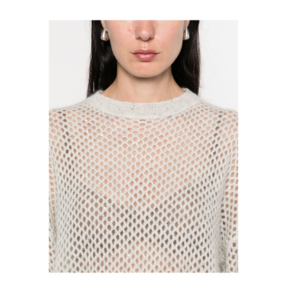 Wool Open-Knit Sweater