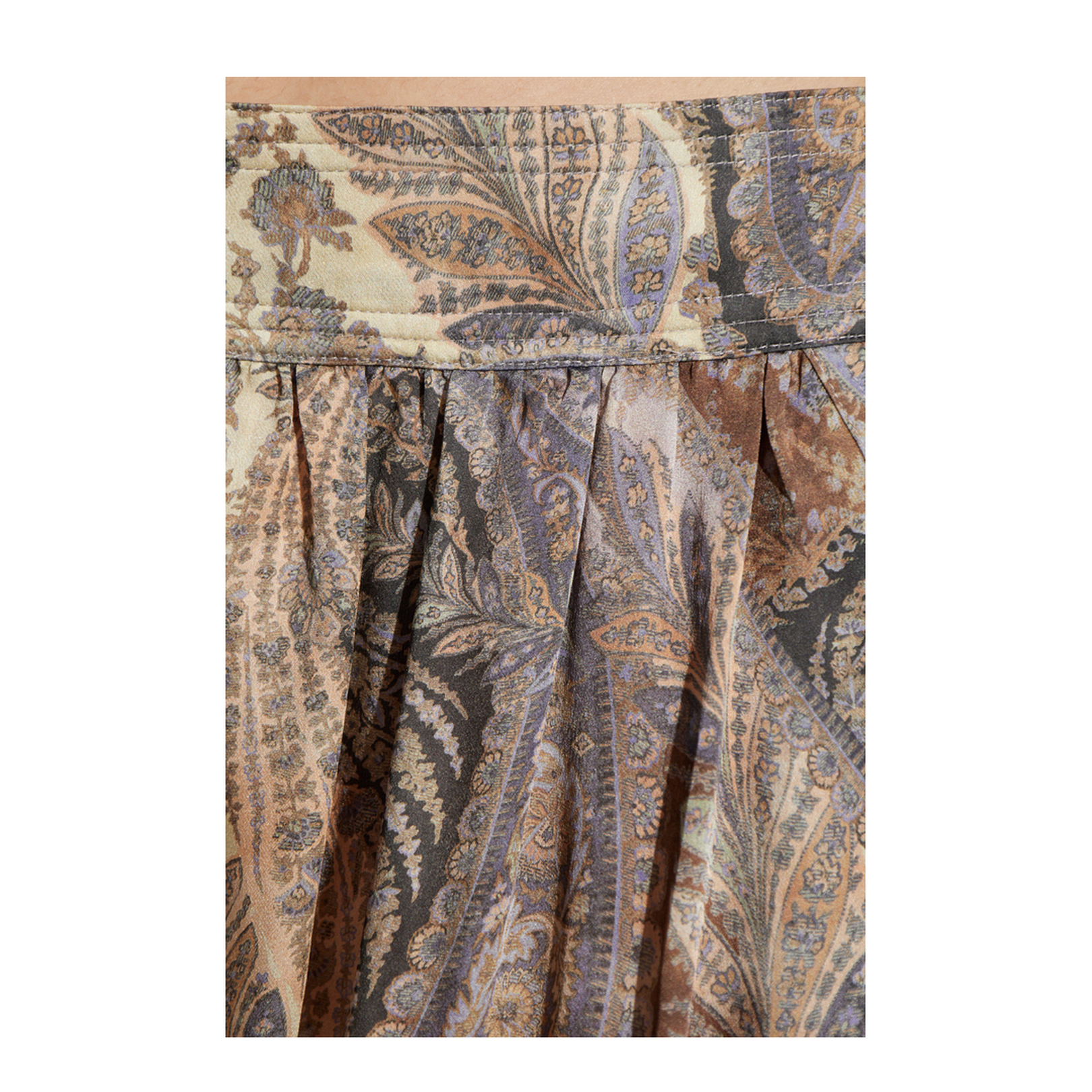 Loose-fit silk trousers