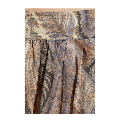 Loose-fit silk trousers