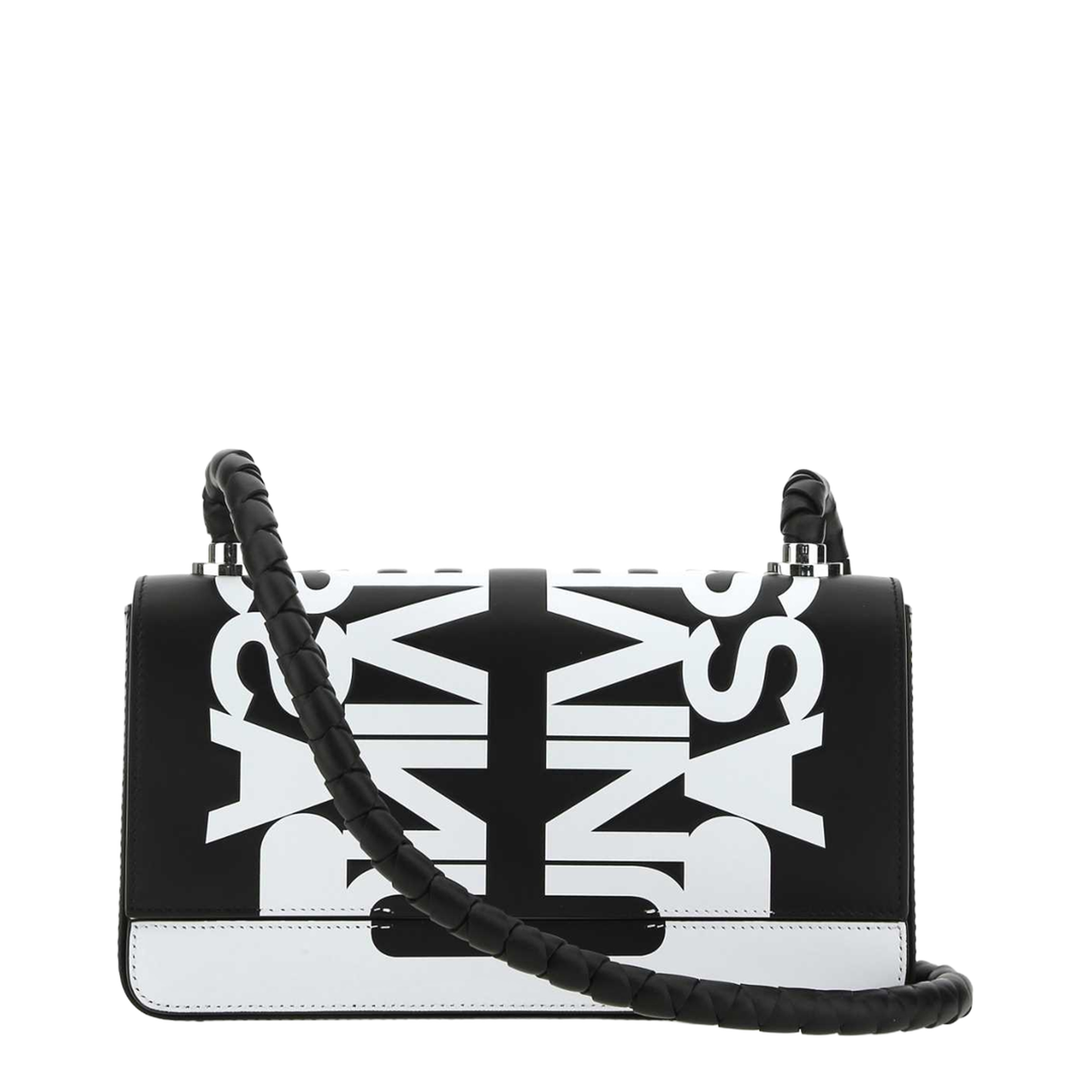 Two-tone Leather Crossbody Bag
