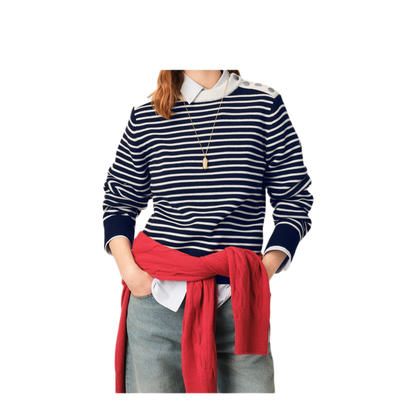 MAYFEYR - Ami Paris - 100 Wool Blue Sweater - UKS891KN0200A319
