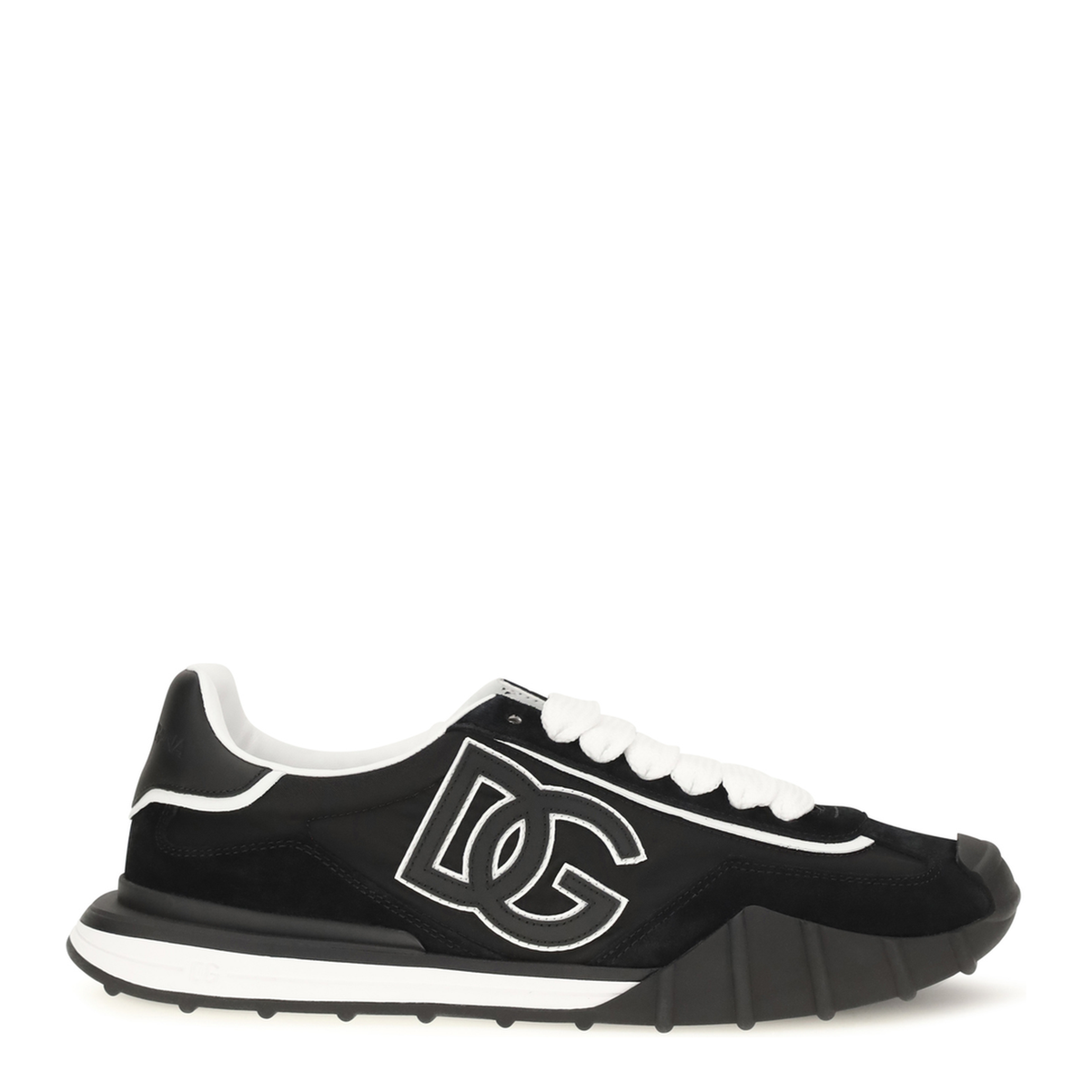 Dg Logo Leather Sneakers