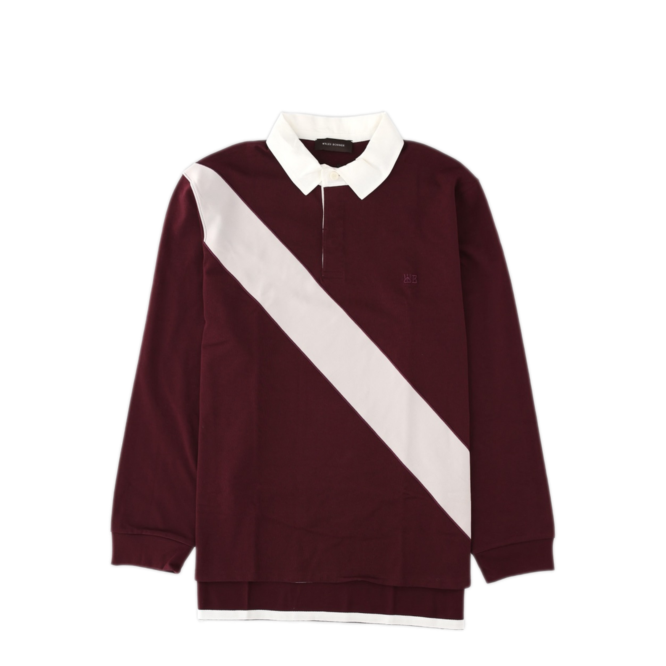 MAYFEYR - Wales Bonner - Cotton Polo Shirt Bordeaux - MA26JE20JE02352