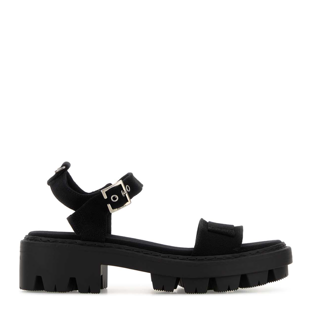 MAYFEYR - Prada - Black Canvas Sandals - 1X466OF055010F0002