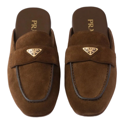 MAYFEYR - Prada - Suede Slippers - 1D766NF010103