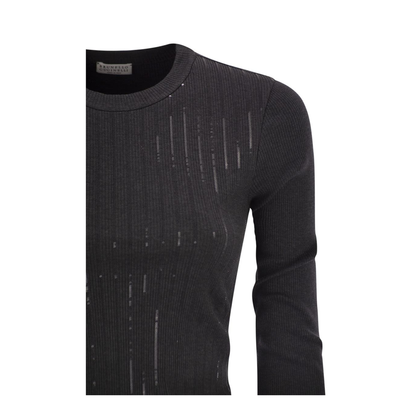 Cotton Jersey T-shirt With Dazzling