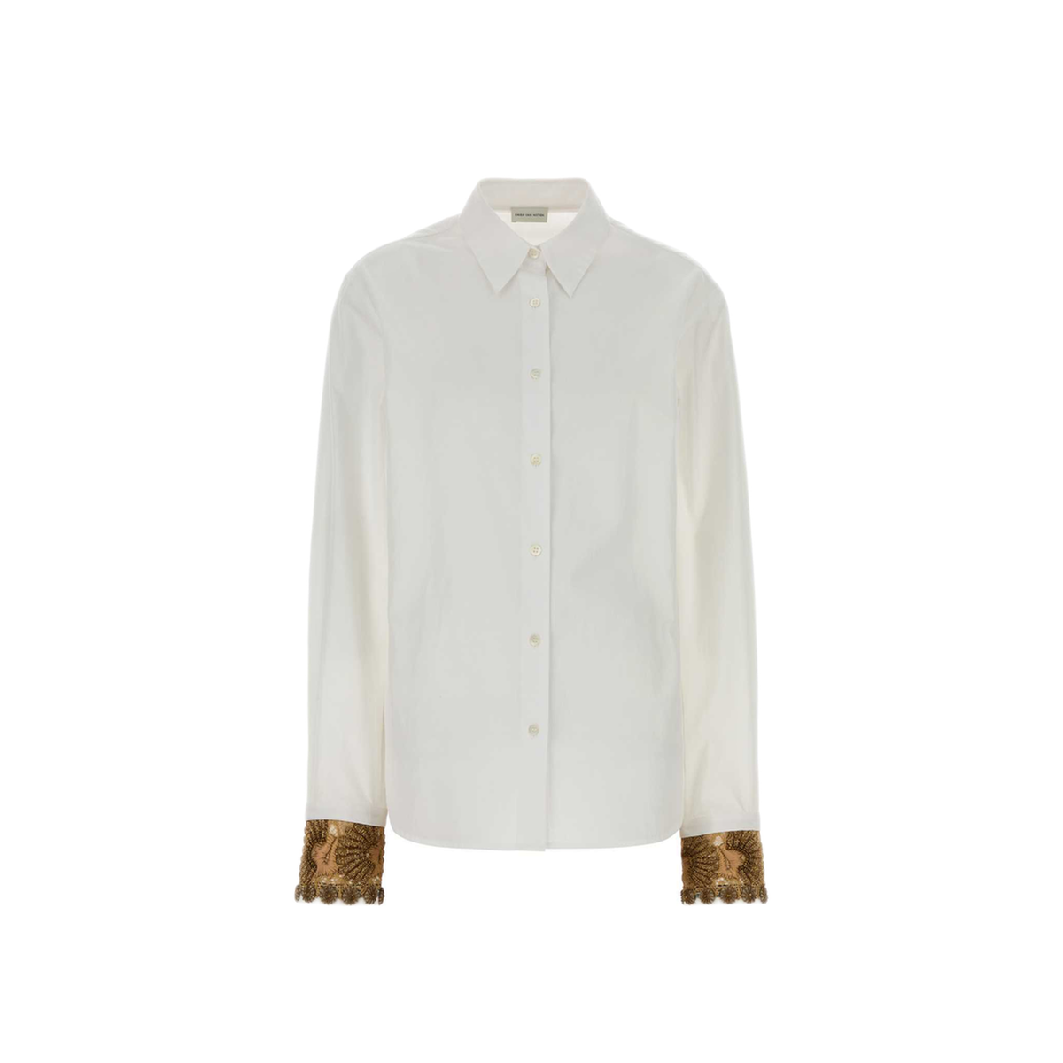 MAYFEYR - Dries Van Noten - Chloris Shirt White Poplin - 2620107414445001