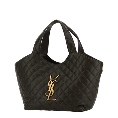 Icare Medium Quilted Lambskin Tote - Light Musk