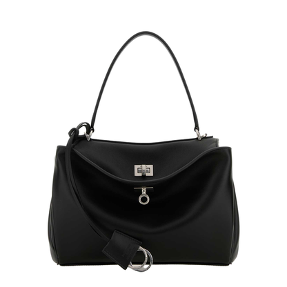 Black Leather Small Rodeo Handbag