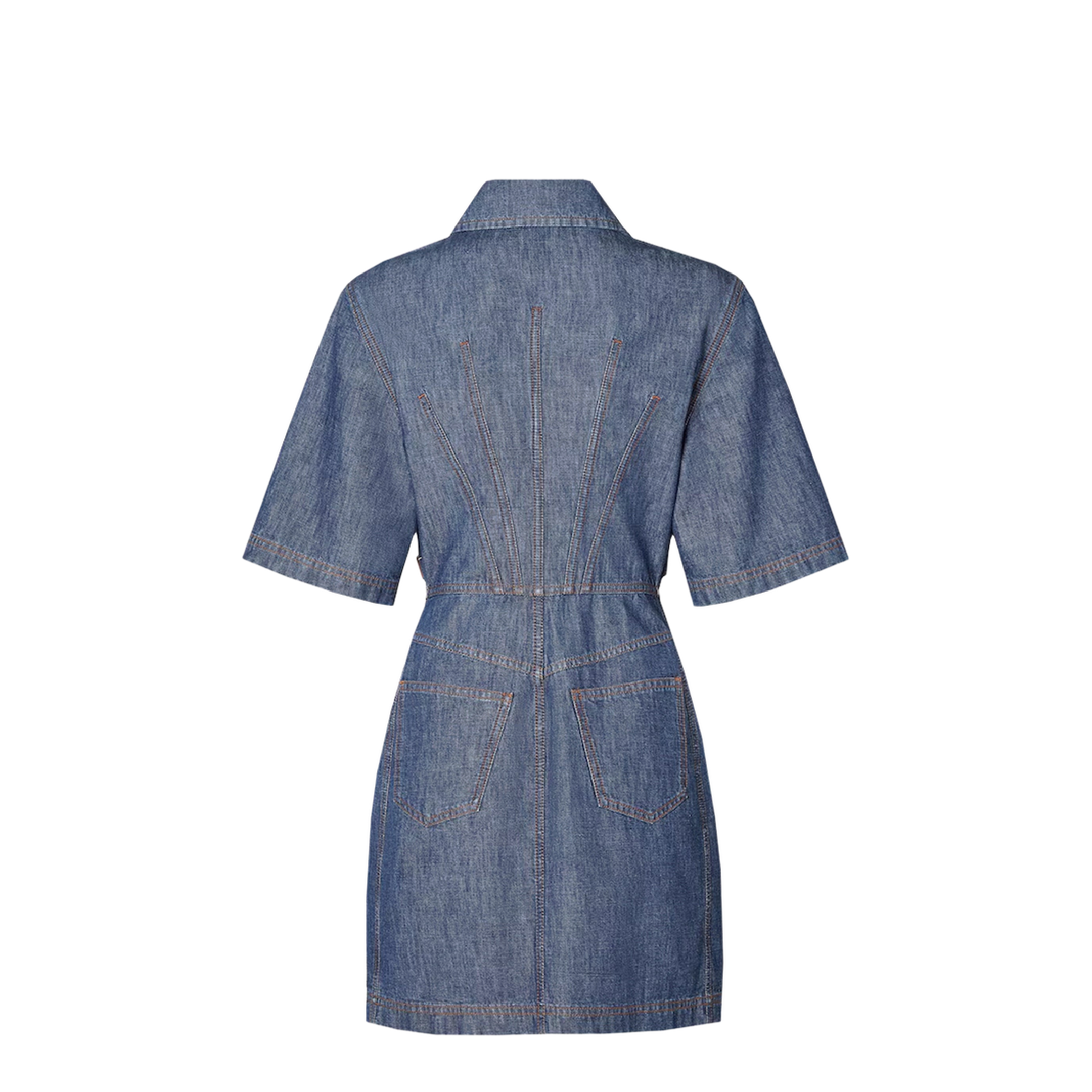 MAYFEYR - Fendi - Navy Blue Chambray Dress - FLD576AW8HF0QB0