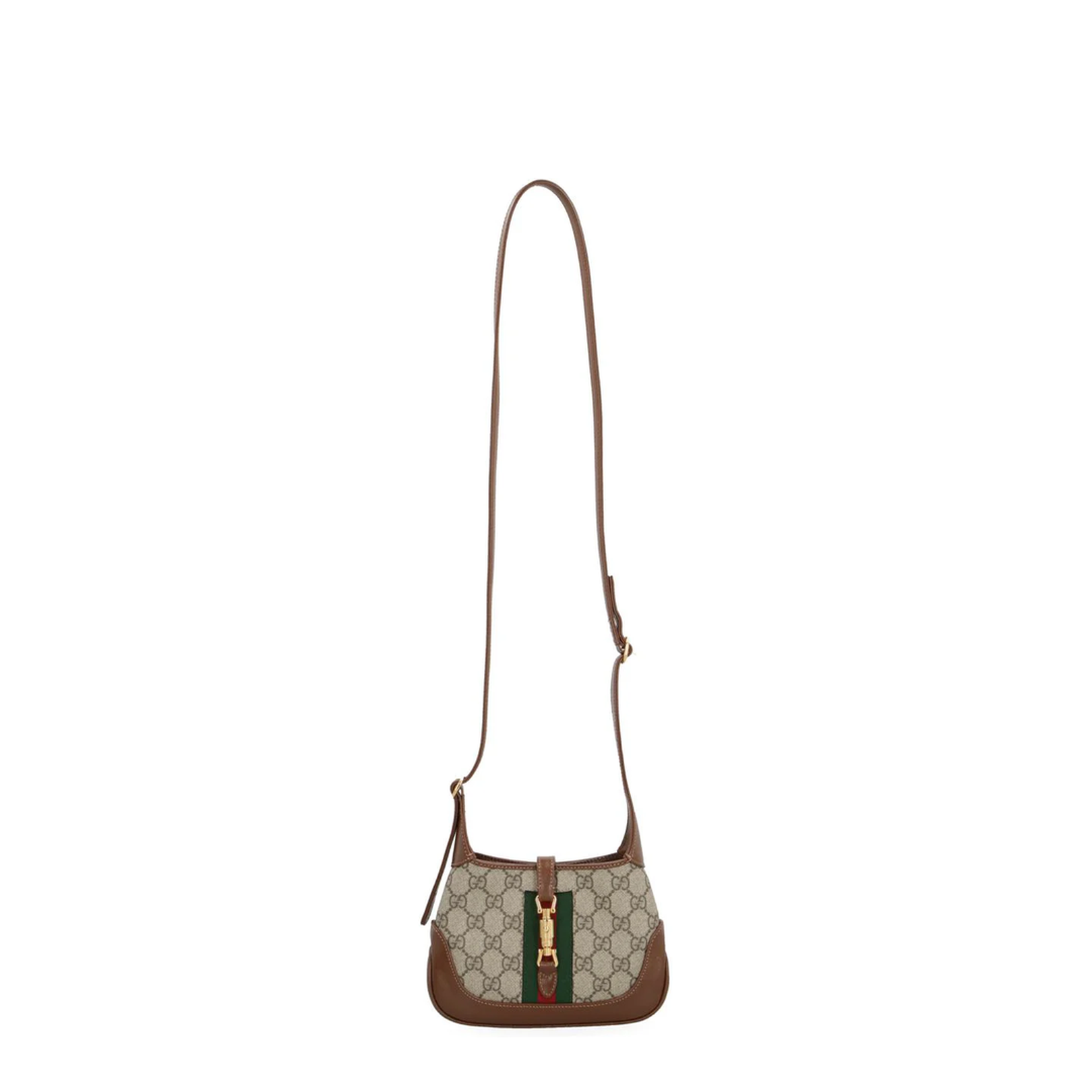 Ophidia Mini Canvas Shoulder Bag - Brown